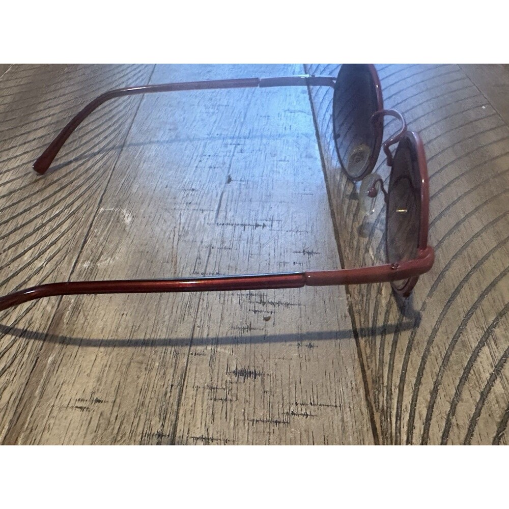 Wine Hipster Titanium Round Tinted Sunglasses - Picture 4 of 4